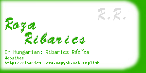 roza ribarics business card